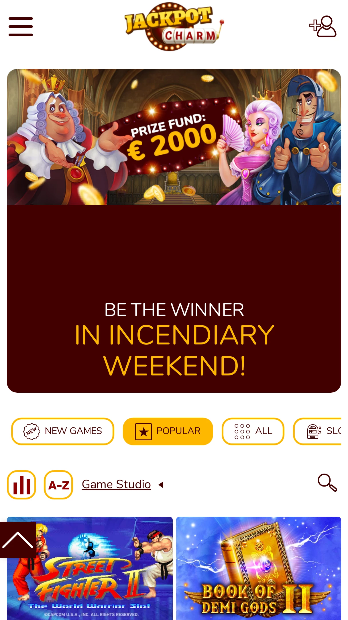 Jackpot Charm Casino mobile