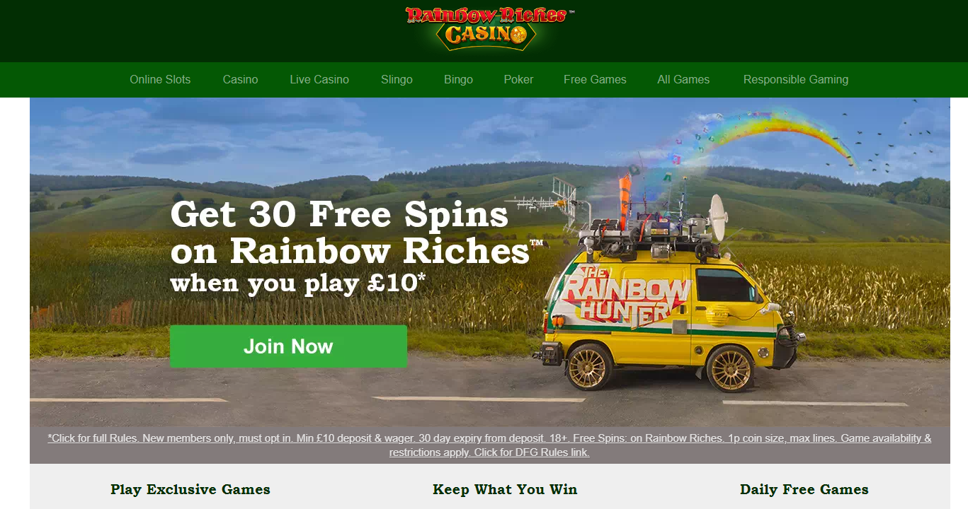 rainbow riches casino reviews
